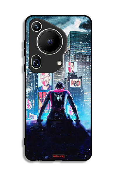 Tolwak غطاء حماية فائق لهاتف هواوي بيورا 70 بتصميم سبايدر مان
