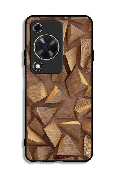 Tolwak غطاء حماية لهاتف هواوي إنجوي 70 بتصميم قطع خشبية فنية