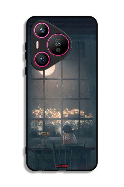 Tolwak غطاء حماية لهاتف هواوي بيورا 70 برسومات القمر