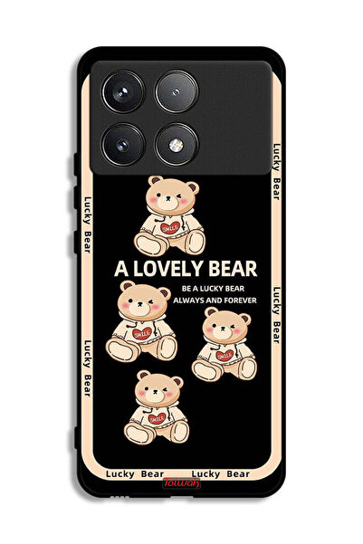 Tolwak غطاء حماية لهاتف شاومي بوكو F6 برو - دب جميل