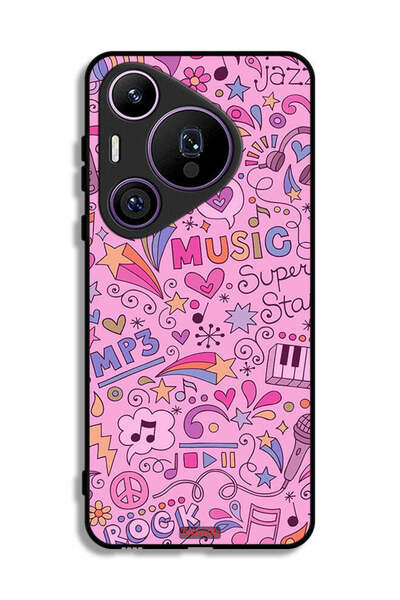 Tolwak غطاء حماية لهاتف هواوي بيورا 70 برو مع علامات موسيقية