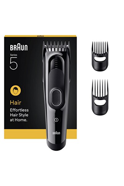 Braun Saç Kesme Makinesi Series 5, +3 Aksesuar, Ömür Boyu Keskin Bıçak, 17 Uz...