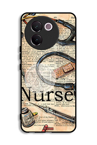 Tolwak غطاء حماية لهاتف Vivo V30e 5G بتصميم أدوات ممرضة عتيقة