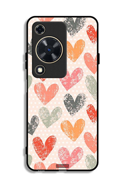 Tolwak غطاء حماية لهاتف هواوي إنجوي 70 بتصميم قلوب فنية