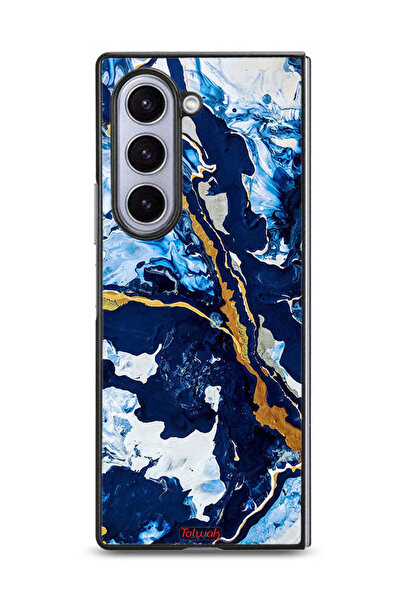 Tolwak غطاء حماية لهاتف سامسونج جالاكسي زد فولد 6 بنقشة فنية مزخرفة