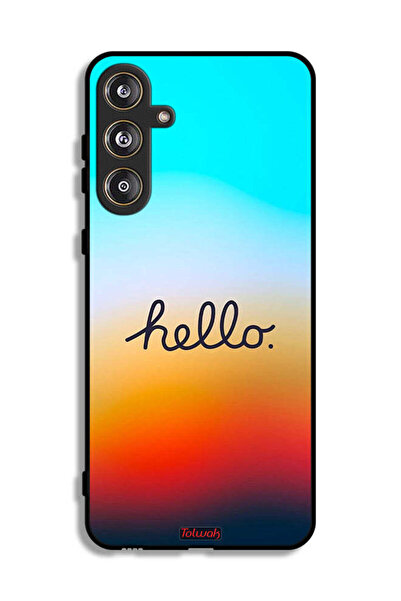Tolwak Samsung Galaxy M55 5G Protective Case Cover Hello