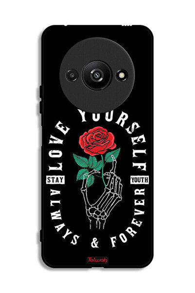Tolwak Xiaomi Redmi A3 4G Protective Case Cover Love Yourself Always