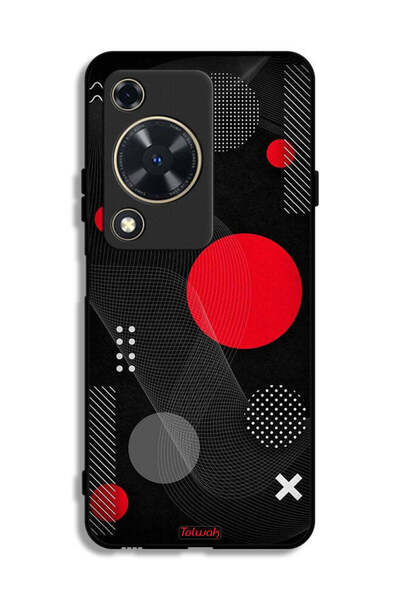 Tolwak غطاء حماية لهاتف هواوي نوفا Y72 بنمط دائري ومتقاطع