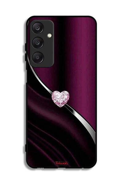 Tolwak غطاء حماية لهاتف سامسونج جالاكسي A25 5G بتصميم قلب ماسي