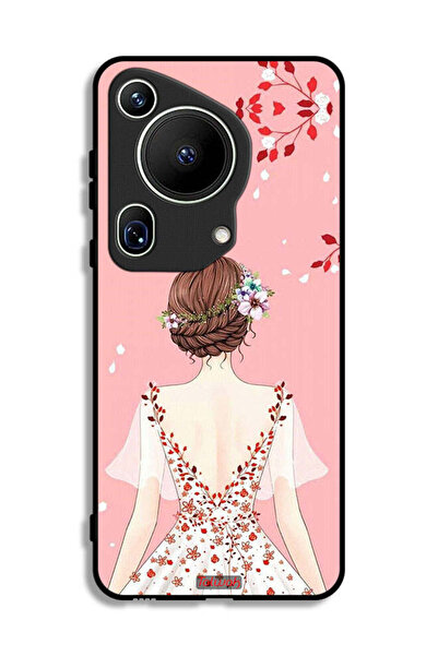 Tolwak غطاء حماية لهاتف هواوي بيورا 70 ألترا بتصميم فتاة واقفة