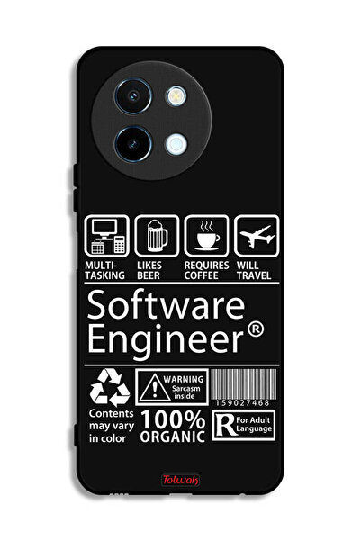 Tolwak غطاء حماية لهاتف Vivo Y38 5G، ملصق مهندس برمجيات