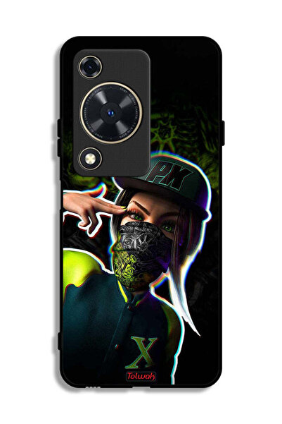 Tolwak غطاء حماية لهاتف هواوي إنجوي 70 برسومات فنية جمالية للبنات