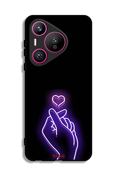 Tolwak غطاء حماية لهاتف هواوي بيورا 70 بتصميم قلب صغير