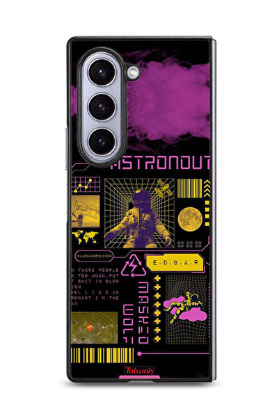 Tolwak غطاء حماية لهاتف سامسونج جالاكسي زد فولد 6، ملصق رائد فضاء