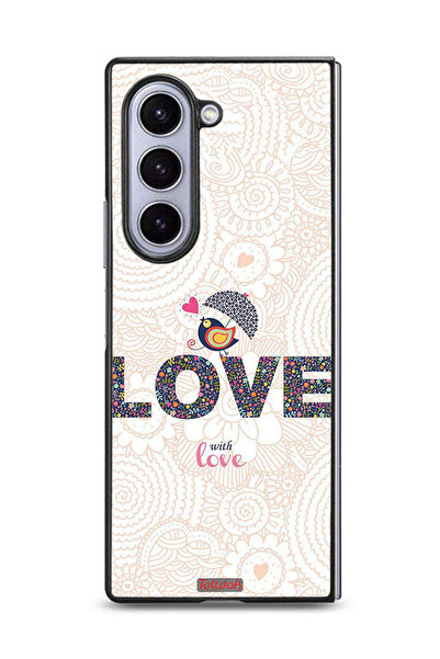 Tolwak غطاء حماية لهاتف سامسونج جالاكسي زد فولد 6 - حب مع الحب