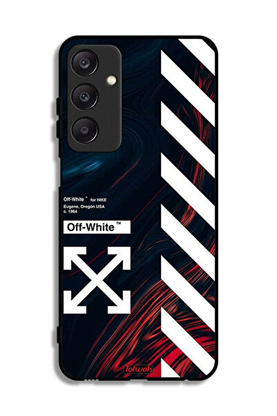 Tolwak Samsung Galaxy A25 5G Protective Case Cover Off White Sticker