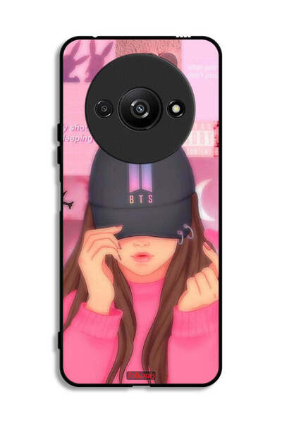 Tolwak غطاء حماية لهاتف Xiaomi Redmi A3 4G بطبعة فتاة سناب