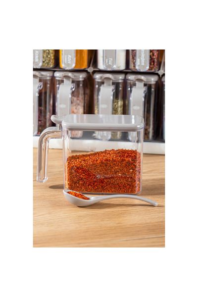 Celira Set of 9 Spice Rack with Stand and Spoon