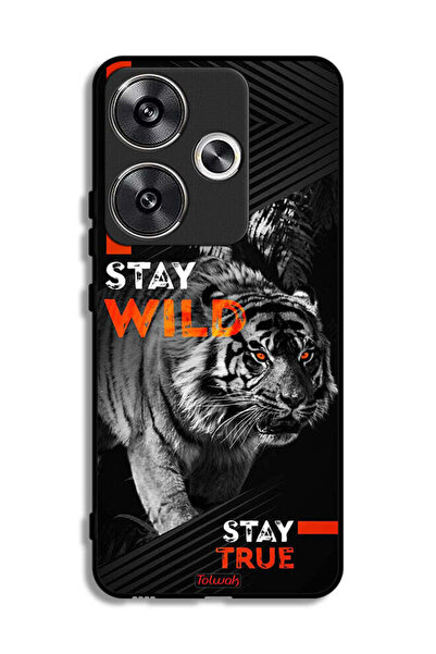 Tolwak Xiaomi Poco F6 5G Protective Case Cover Stay Wild Stay True