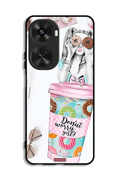 Tolwak غطاء حماية لهاتف هواوي نوفا 11 SE بتصميم فتاة دونات ووري