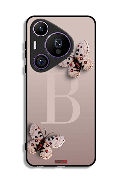 Tolwak غطاء حماية لهاتف هواوي بيورا 70 برو بنقشة فراشات