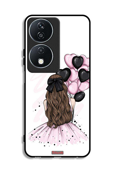 Tolwak غطاء حماية لهاتف Honor X7b 5G يحمل صورة فتاة تحمل بالونات