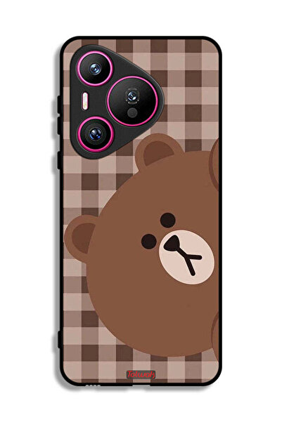 Tolwak غطاء حماية لهاتف هواوي بيورا 70 على شكل دب