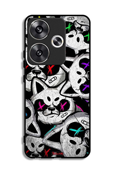 Tolwak غطاء حماية لهاتف شاومي ريدمي توربو 3 5G بطبعة قطط مارشميلو