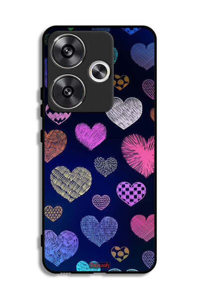 Tolwak غطاء حماية لهاتف شاومي ريدمي توربو 3 5G بنقشة قلوب داجا