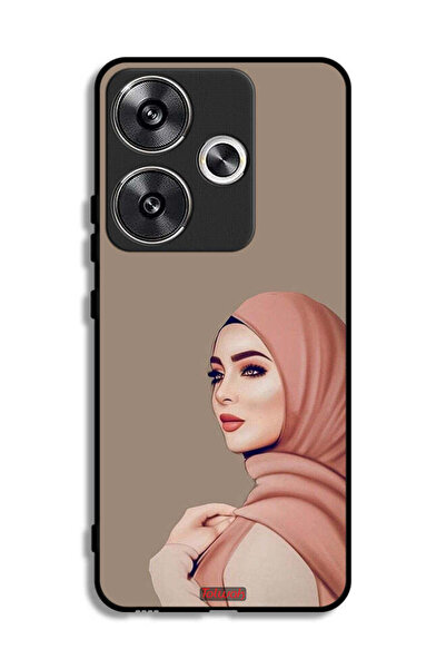 Tolwak غطاء حماية لهاتف شاومي بوكو F6 5G بطبعة فتاة محجبة جميلة
