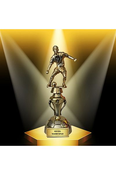 AYYILDIZ BAYRAKÇILIK Football Gold Award Cup 26 cm