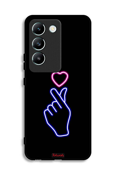 Tolwak غطاء حماية لهاتف Vivo V30 Lite 4G بنقشة قلب سريع