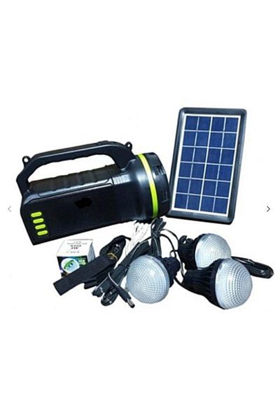 divendi-ro Solar Kit GDLite GD-2000A with 3 bulbs included, Bluetooth speaker and Radio