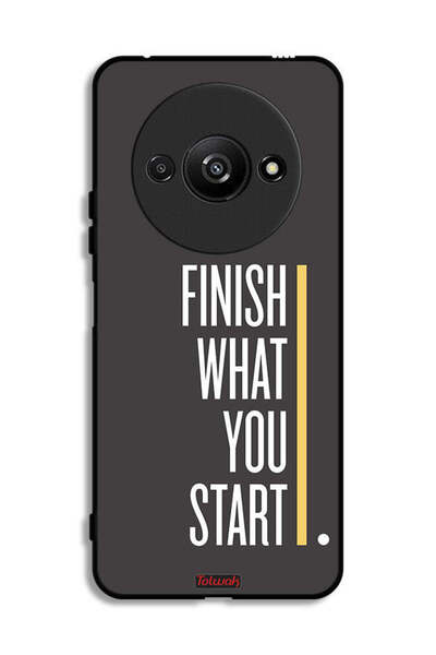 Tolwak Xiaomi Redmi A3 4G Protective Case Cover Finish What You Start
