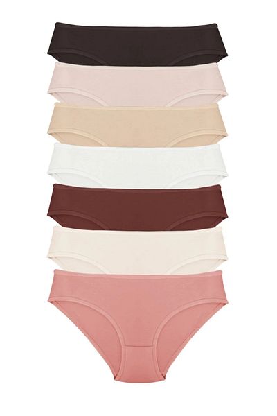 Dominant Women's Multicolored Cotton Lycra Panties 7 Pack