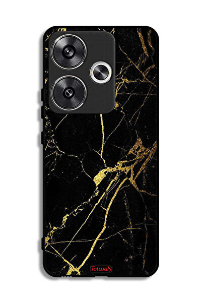 Tolwak غطاء حماية لهاتف شاومي ريدمي توربو 3 5G - رخامي متصدع