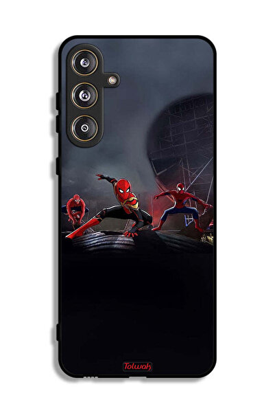 Tolwak Samsung Galaxy F55 5G Protective Case Cover Three Spiders