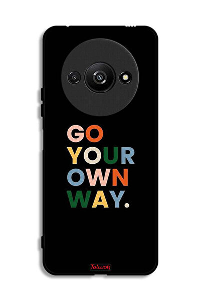 Tolwak Xiaomi Redmi A3 4G Protective Case Cover Go Your Own Way
