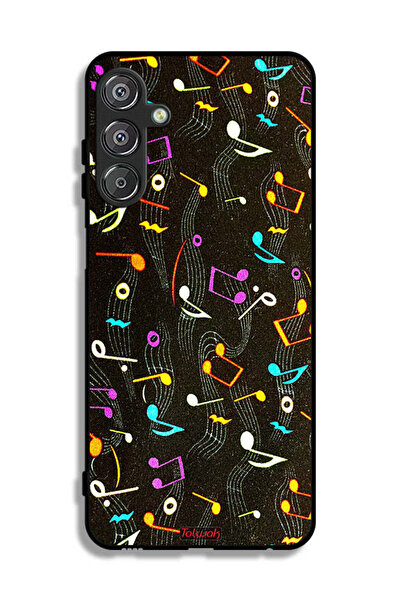 Tolwak غطاء حماية لهاتف سامسونج جالاكسي M15 5G بنمط قماش موسيقي