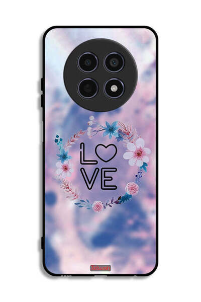 Tolwak غطاء حماية لهاتف Realme 12 5G برسومات زهور الحب وخاتم فني