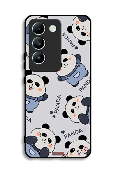 Tolwak غطاء حماية لهاتف Vivo V30 Lite 4G بنمط الباندا