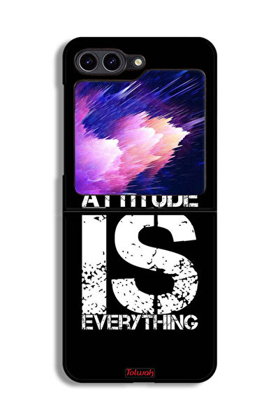 Tolwak غطاء حماية لهاتف Samsung Galaxy Z Flip6 - Attitude Is Everything