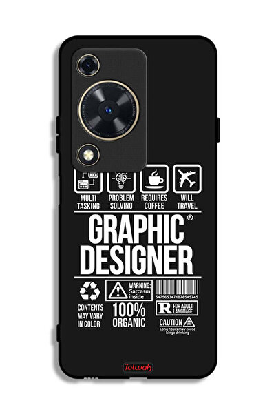 Tolwak غطاء حماية لهاتف هواوي إنجوي 70 - ملصق مصمم جرافيكي