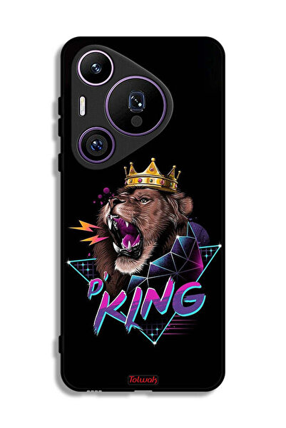 Tolwak غطاء حماية هواوي بيورا 70 برو برسومات الأسد الملك