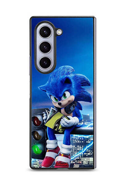 Tolwak غطاء حماية لهاتف Samsung Galaxy Z Fold6 بنمط Sonic Reading