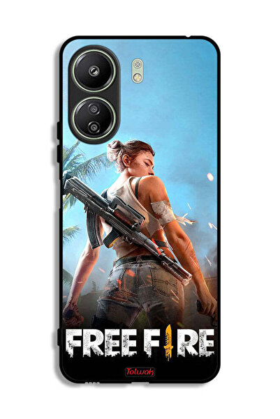Tolwak غطاء حماية لهاتف شاومي ريدمي 13 سي - فري فاير