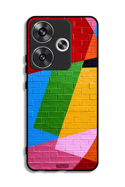 Tolwak Xiaomi Poco F6 5G Protective Case Cover Colorful Wall Painting