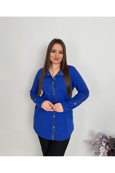 DE WHITES Jachetă de mărime mare cu detaliu de dungi pe mâneci