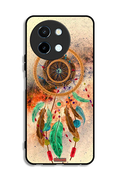 Tolwak غطاء حماية لهاتف Vivo Y38 5G بتصميم ماندالا ريش معلق