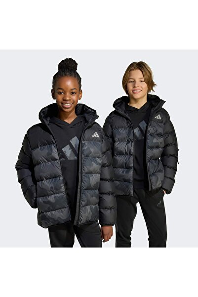 adidas Synthetic Down Allover-Print Jacket Kids